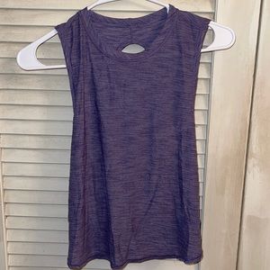 Lululemon size 8 purple muscle tea crossback open